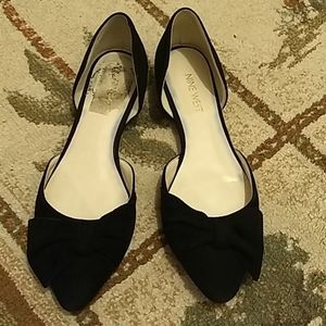 Nine West Black Bow Flats
